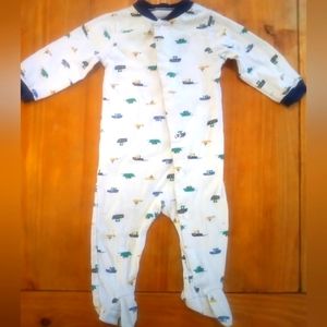 Carter's boat printed onesie